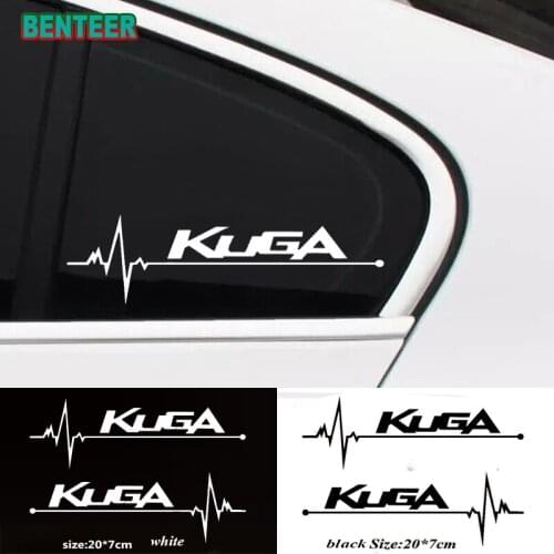 2pcs /lot car windows sticker car body sticker for Ford Kuga