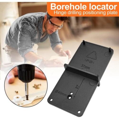 35mm Hinge Hole Drilling Guide Locator Hole Opener Template Door Cabinets DIY Tool for Woodworking