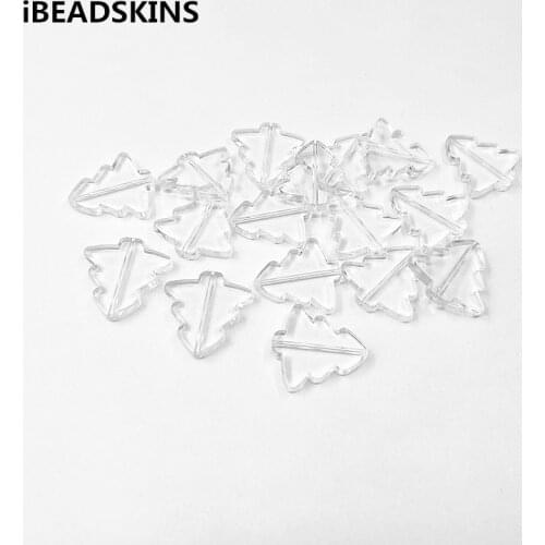 New arrival! 23x22mm 450pcs Clear Acrylic tree-shape beads for Jewelry necklace earring DIY Handmade
