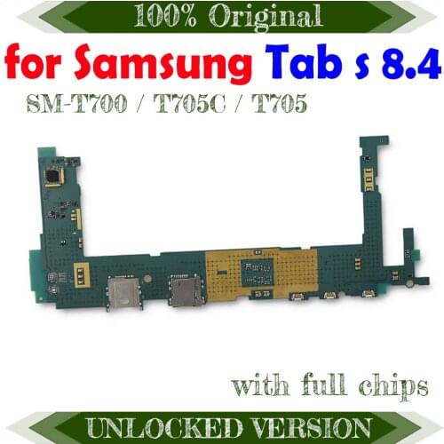 Full Working Original Board For Samsung Galaxy Tab S 8.4 T700 / T705C / T705 WIFI Version Unlock Motherboard Logic MotherBoard