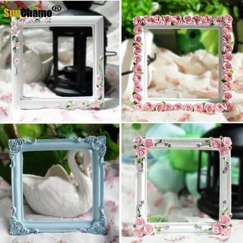 Rural Style Switch Frame Wall Power Switch Cover Square Flower Switch Wall Light Socket Stickers Room Decor 8.7x8.7cm Inside