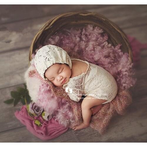 Newborn newborn photography props hand-woven basket newborn creative photography props birds nest photo decoration accessories