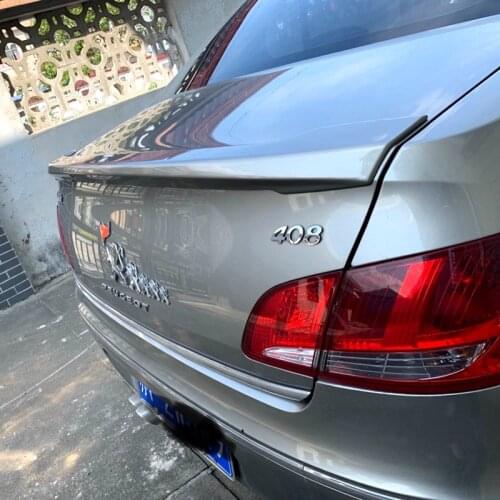 For Peugeot 408 Spoiler 2009-2013 Peugeot 408 Spoiler WXK ABS plastic Material Car Rear Wing Color Rear Spoiler ABS material