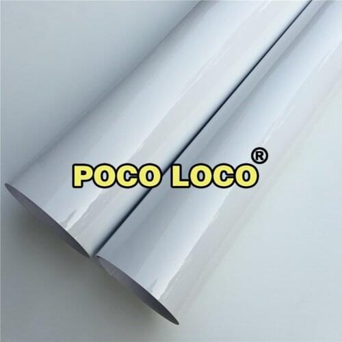 Car Styling Wrap Supper Gloss White Vinyl Film Body Sticker With Air Free Bubble Stretched PVC With Heat Gun Perfect For Phone