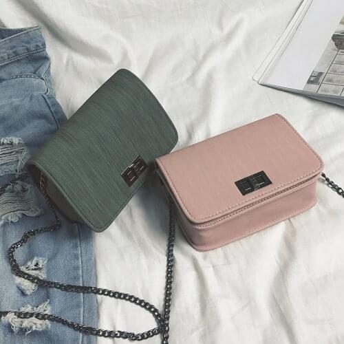 Womens bags 2020 spring and summer new small square bag Korean crossbody bag shoulder bag diagonal bag student mini chain bag