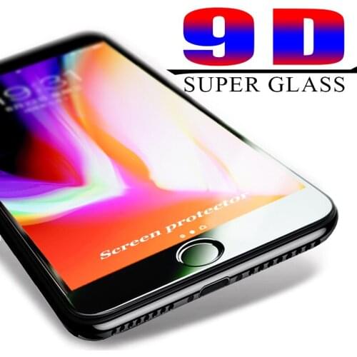 9D Tempered Glass For iPhone 11 12 Mini Pro Max Screen Protector For iPhone X Xr Xs Max 6 6S 6P 7 8 Plus SE2020 Full Cover Glass