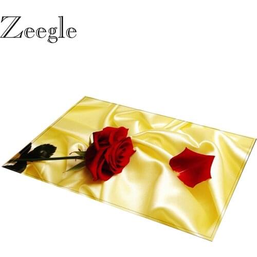 Zeegle Doormat Floor Mat Anti-slip Outdoor Carpet Absorbent Bathroom Rug Foot Mat Washable Indoor Carpet Hallway Rug Bedroom Mat