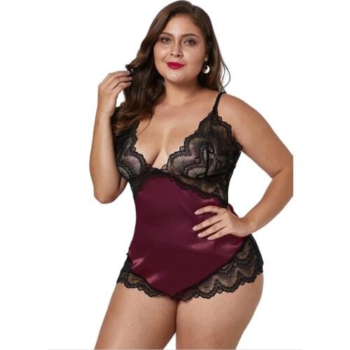 Hot Selling Ladies Nightwear Sexy Sleepwear Nightiev-neck Straps Patchwork Adjustable Floral Lace Spaghetti Nightdress Women