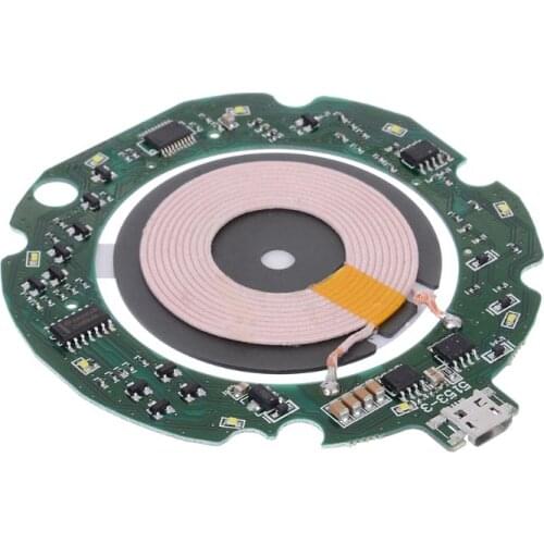 10W Qi Standard Fast Wireless Charger PCBA Circuit Board Transmitter Module with Coil DIY for Smart Cellphones Accessories