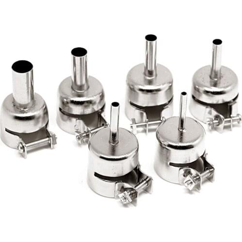 2021 New 6Pcs 850 Circular Nozzles Hot Air Rework Reflow Soldering Station 3/4/5/6/8/10mm