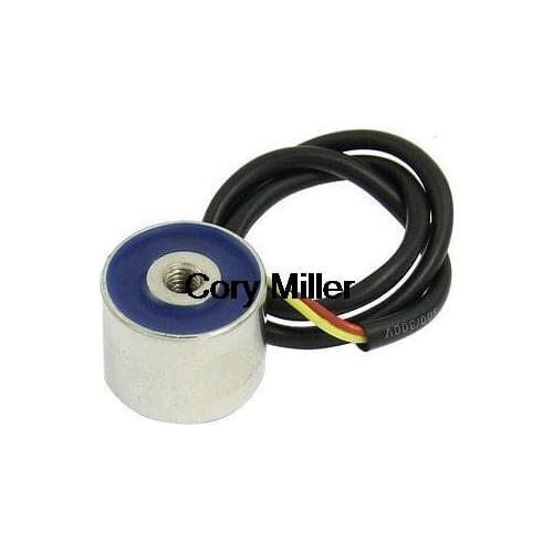 25mm x 20mm 10N Force Round Electro Magnet Solenoid DC 24V 0.1A