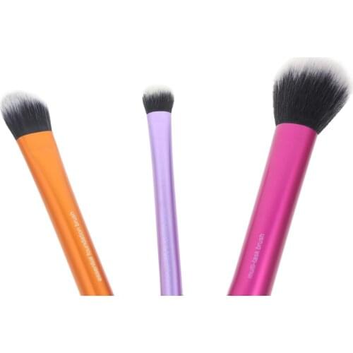 3Pcs Best Professional Makeup Cosmetic Travel Essentials Set Kit Include Foundation Brush Domed Shadow Brush Multi Task Brush