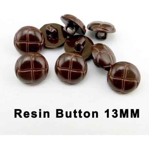30PCS RESINCoffee Ball Buttons Fits Decorative 13MM Coat Boots Sewing Clothes Accessory Pearl Kids Sweater Button R-376