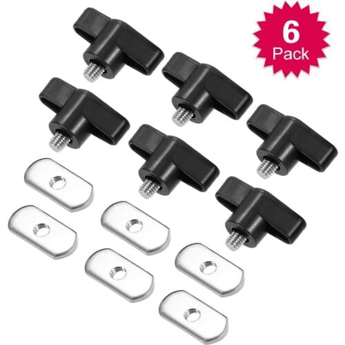 6 Sets Kayak Screws Nuts Hardware for Rail Canoe Kayak Track Mounting System Screw Outdoor Sports Fishing Boat Accessories