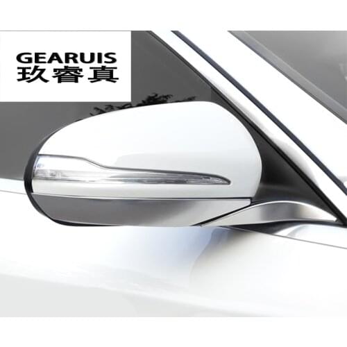 Car styling for Mercedes Benz C class W205 C180 C200 rearview mirror frame door mirror cover trim accessories auto sticker