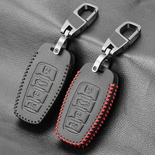 Car-styling Genuine Leather Key Cover shell Keychain Protector Case for HAVAL H2 H6 H9 auto accessories