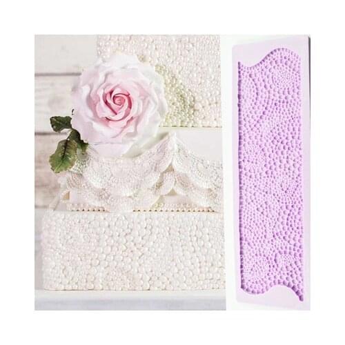 Big Size Pearl Silicone Mold Ornate Pearl Effect Mould Large Silicone Fondant Cake Decoration Tool Food Grade K194