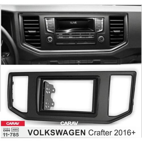CARAV 11-785 Top Quality Radio Fascia for VOLKSWAGEN Crafter 2016+ Stereo Fascia Dash CD Trim Installation Kit