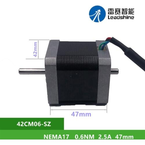 NEMA12 Leadshine 42CM06-SZ 0.6m 2.5A 2 phase Stepper Motor Shaft Diameter 5mm