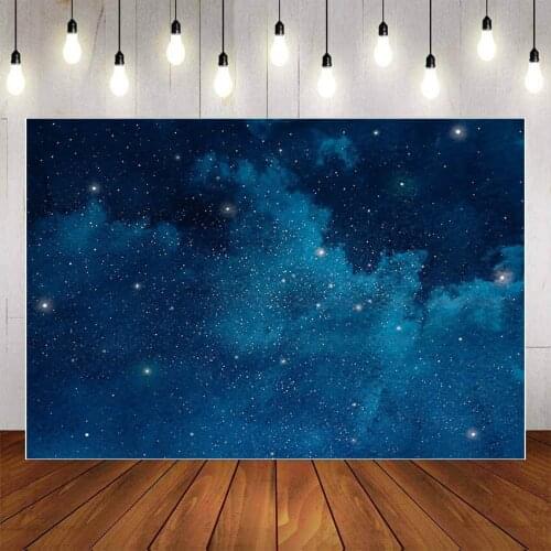 Mehofon Photography Background Starry Night Sky Universe Space Galaxy Kids Baby Birthday Party Portrait Backdrop Photo Studio