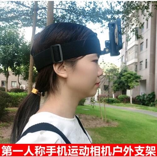 Camera Head Strap Mount Outdoor video shooting Accessories for iPhone Huawei Samsung Phone Clip Xiaomi Gopro 8 9 Sjcam Sony