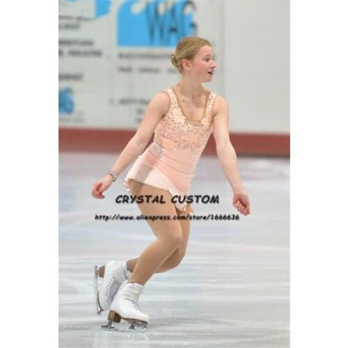 Crystal Custom Figure Skating Dress Girls New Brand Ice Skating Clothes For Competition DR4607
