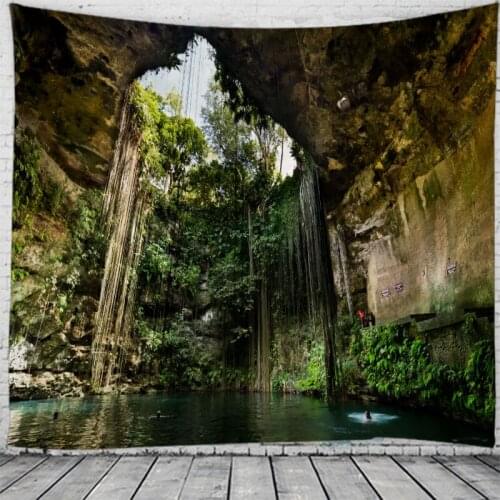 Creative Painting Eye In The Sky Hole Cave Cavern Tapestry Wall Hanging Bed Spread Beach Towel Table Cloth Yoga Mat Large Size