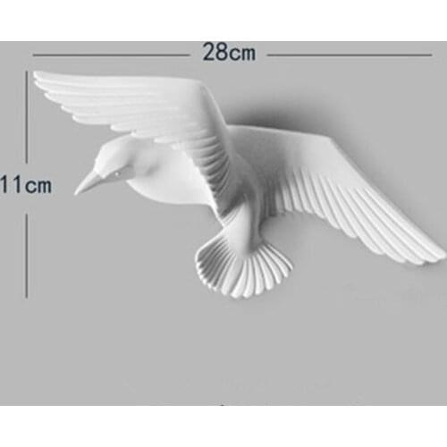 NORDIC CREATIVE BIRD STEREO WALL DECORATION WALL HANGING SEAGULL RESTAURANT LIVING ROOM BACKGROUND WALL DECORATION M3115