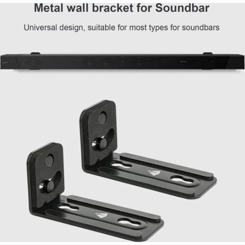 Universal Sound Bar Mounts Wall Mounting Bracket TV Speaker Soundbar Stand