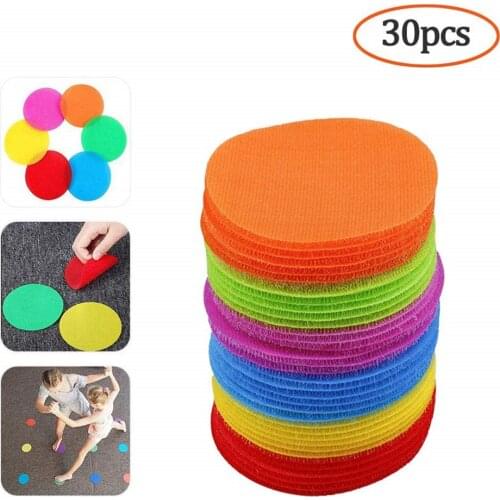 30PC Round Carpet Spot Marker For Teacher Early Educational Classroom Sit Spots Carpet Markers Toy Gift For Child Teaching Tool