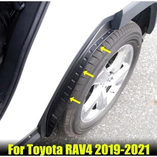 2Pcs Fender Car Mudguard Refit Rear Tire Fender Special Decoration For Toyota RAV4 RAV-4 2019 2020 2021 Mudguard For 2021 RAV4