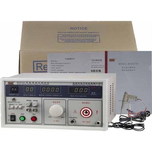 RK2670Y Medical Safety Tester AC DC 5KV Withstand Voltage Pressure Hipot Resistance Testing Measuring Instrument