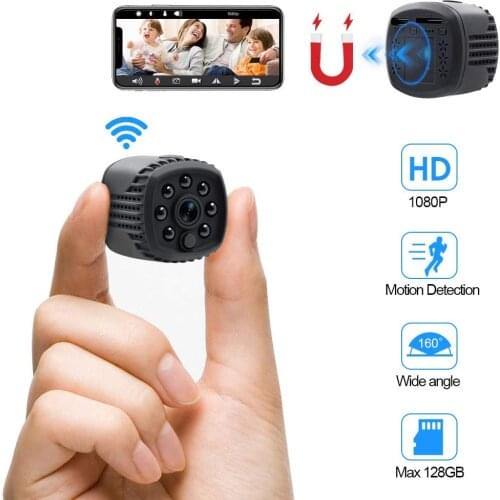 Mini WiFi camera 1080P HD Remote playback video small micro cam Motion Detection Night Vision Home Monitor 64G mini camcorder