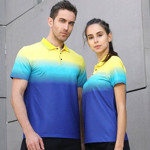 New Design High Quality Running Sport Outdoor Quick Dry Breathable Badminton Shirt,Women/Men Table Tennis Golf Polo T Shirts