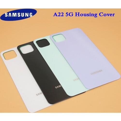 Original Samsung A22 5G A226 Battery Back Cover Rear Door Housing Panel Case Phone Replacement Repair Parts For Galaxy A 22 a22