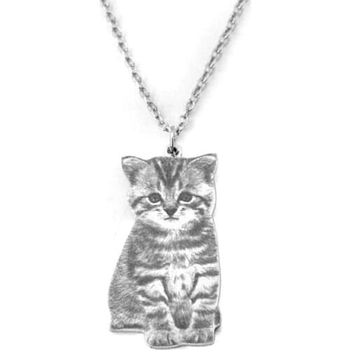 Your Pet Photo Necklace Picture Necklace Cat Necklace Dog Necklace Pet Memorial Gift Pet Lover Gif Birthday Gift For Dog Mom