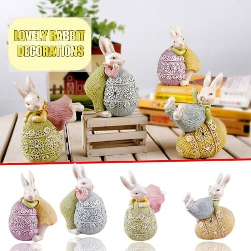 Easter Gift Cute Rabbit Bedroom Room Decoration Childrens Room Desktop Practical Delicate Durable Table Decorations