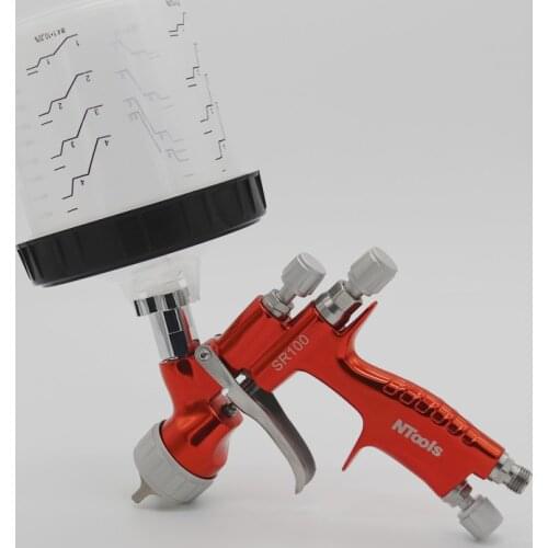 2019 New Stainless Steel Nozzle Spray Gun With Adapter Pps Tank 1.3mm Paint Spray Gun /Car Paint Spray Gun/Sprayer Gun/Air Tools