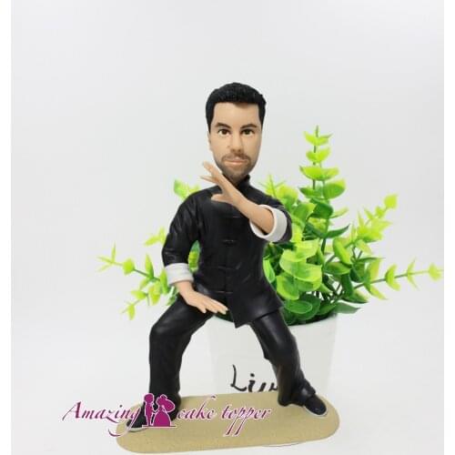 2019 AMAZING CAKE TOPPER Traditional costumes, Chinese Tai ji quan Toys Custom Polymer Clay Figure From Pictures