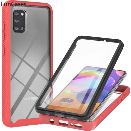 Transparent Back Cover Plastic Cases For armor Samsung A31 Mobile Phone sFor Aksesuar Samsung Galaxy A31 PET Film Shell Samung