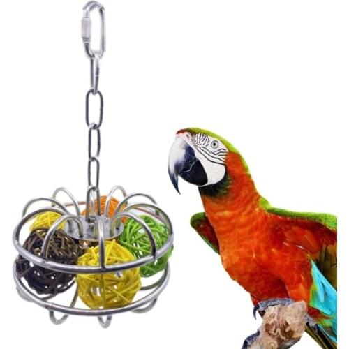 Bird Rattan Ball Toy Brain Mind Toys Parrot Intelligence Feeder Foraging Toys