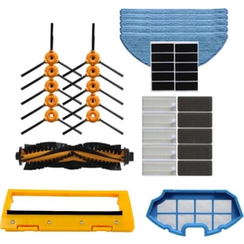 HEPA Filter Roller Main Brush Cover Side Brush Mop Cloth Rags for Conga Excellence 990 Robotic Vacuum Cleaner Parts Accessory