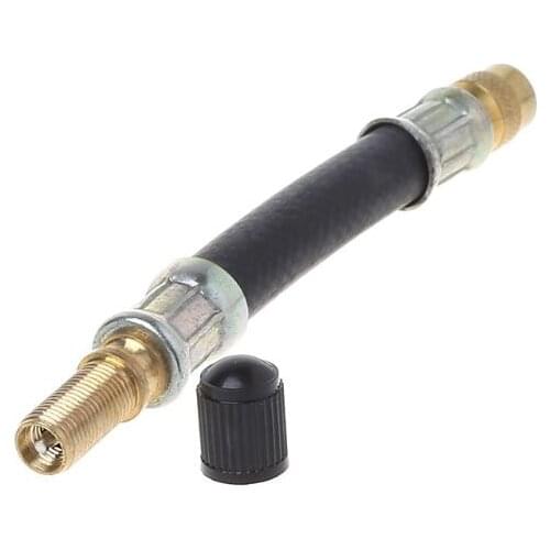 Bicycle Valve Extender Tire Parts MTB Bike 10cm Rubber Copper For Schrader Valve