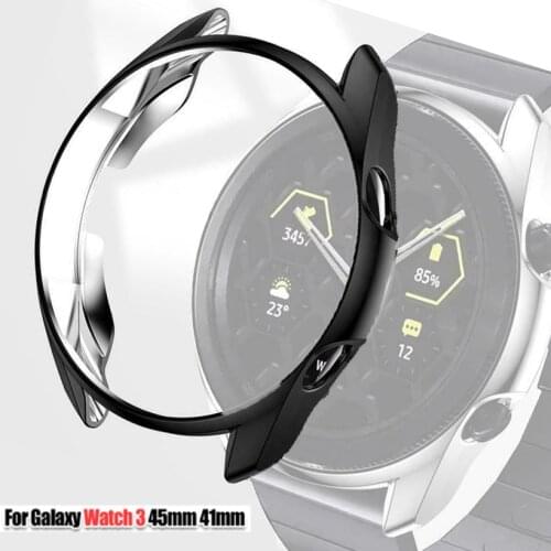 Ultra Thin Protective Case for Samsung Galaxy Watch 3 45mm 41mm Watch3 Smart Watch Soft Hollow Cover Protective Bumper Cases