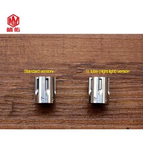 1PC Titanium Alloy Mini Revolver Magazine EDC Paracord Beads Lanyard Pendants Knife Beads Can Be Installed 6 Tritium Gas Tube