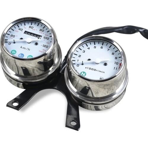 Universal Motorcycle Mechanical odometer high quality speedometer and engine speed instrument with competitive price