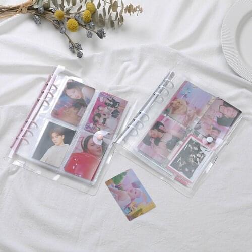2021 PVC Portable Photo Album Jelly Glitter Color Album for Mini Instax & Name Card Kpop Stars Photos Binder New Arrival