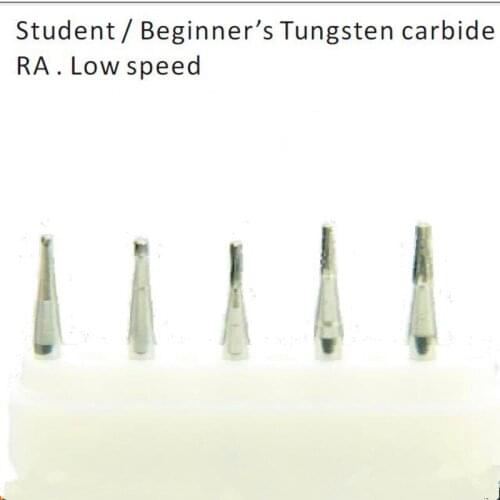 25 Pieces /Lot (5 Boxes) Dental Student / Beginners Tungsten Carbide RA Low Speed Bur Kit Polisher For Dentist Oral Department