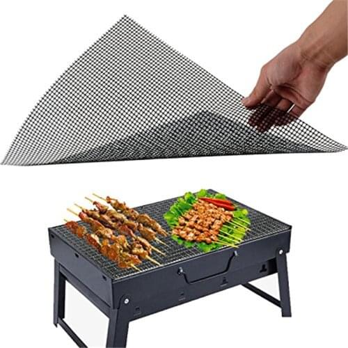 33*40cm BBQ non-stick fiberglass grill stove pad barbecue mat Churrasco grill outdoor camping picnic tool barbecue accessories