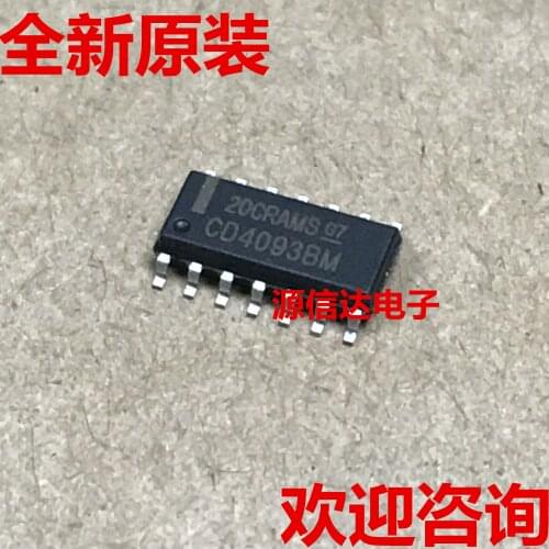 5PCS The new imported CD4093 CD4093BM trigger SOP-14 original genuine spot